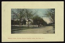 National Avenue, showing National Cemetery Lodge, New Bern, N.C.